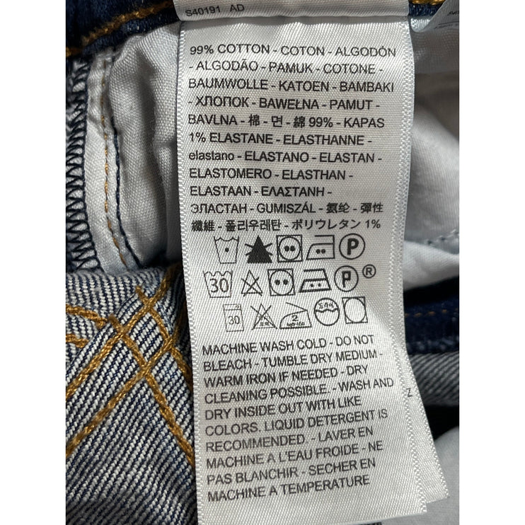 Levi's Wedgie Women's Blue High Waisted Straight Leg Y2k Denim Jeans Size 26