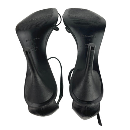 Reformation Gigi Strappy Leather Square Toe Ankle Strap Mid Heel Sandals 8.5