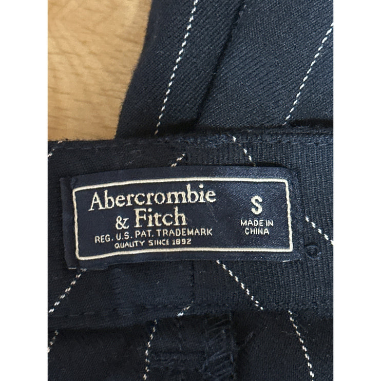 Abercrombie & Fitch Blue Sriped Mid Rise Flared Bootcut Trousers Dress Pants S