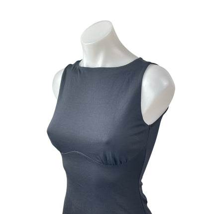 OGL Gray Sleeveless Boat Neck Bustier A Line Fit & Flare Mini Dress Size XS