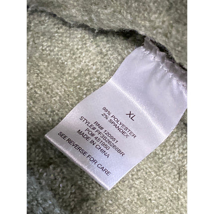 Oak + Meadow Green Cable Knit Crew Neck Long Sleeve Sweatshirt Sweater Top Sz XL