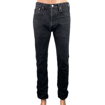 Levi's 501 Men's Black Mid Rise Straight Leg Casual Denim Jeans Size 30x32