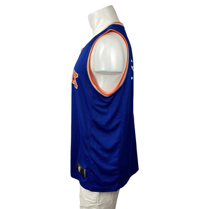 Fanatics Blue Orange Sleeveless Athletic Basketball Jersey Muscle Tank Top Sz M