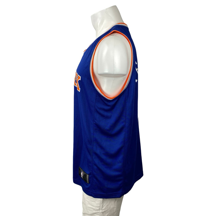 Fanatics Blue Orange Sleeveless Athletic Basketball Jersey Muscle Tank Top Sz M