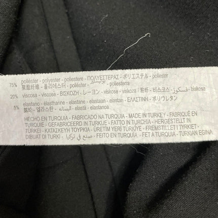 Zara Women's Black High Waisted Career Slim Straight Trousers Pants Size 4