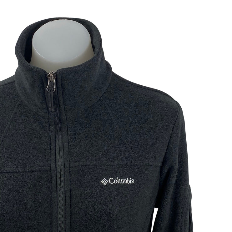 Columbia Fast Trek II Black Fleece Full Zip Activewear Athletic Coat Jacket Sz S
