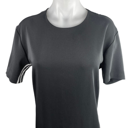 Adidas 3 Stripes Women's Black Short Sleeve Crew Neck Midi Shift Dress Size S