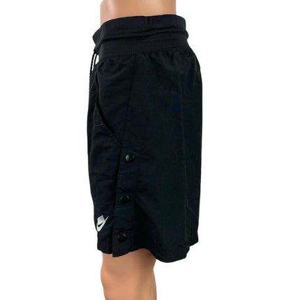 Nike Sportswear Black High Rise Drawstring Gym Athletic Activewear Shorts Size M