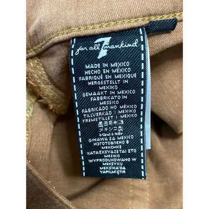 7 For All Mankind Women's Brown High Waist Flared Bootcut Denim Jeans Pants Sz 7