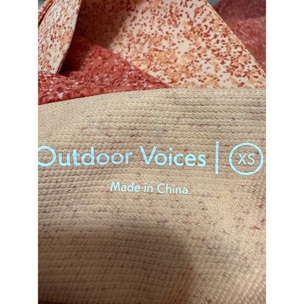 Outdoor Voices Rectrek Orange Pebbled Canyon Hoodie Hooded Anorak Jacket Size XS