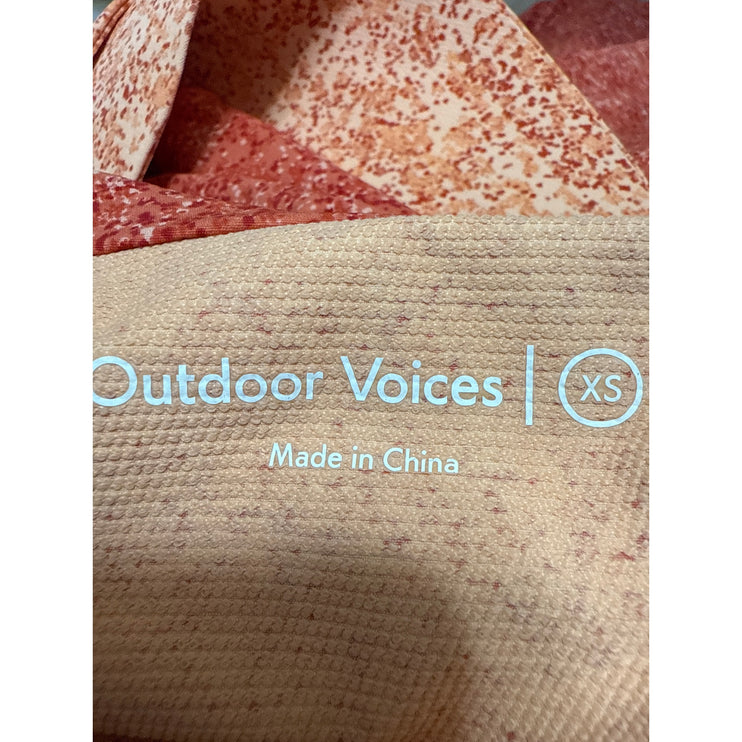 Outdoor Voices Rectrek Orange Pebbled Canyon Hoodie Hooded Anorak Jacket Size XS