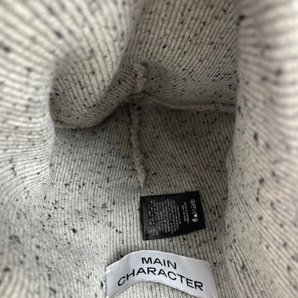 Aritzia Main Character Gray Speckled Cuff Rib Knit Winter Bonnet Beanie Hat OS