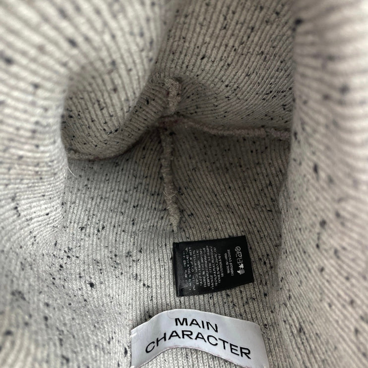 Aritzia Main Character Gray Speckled Cuff Rib Knit Winter Bonnet Beanie Hat OS