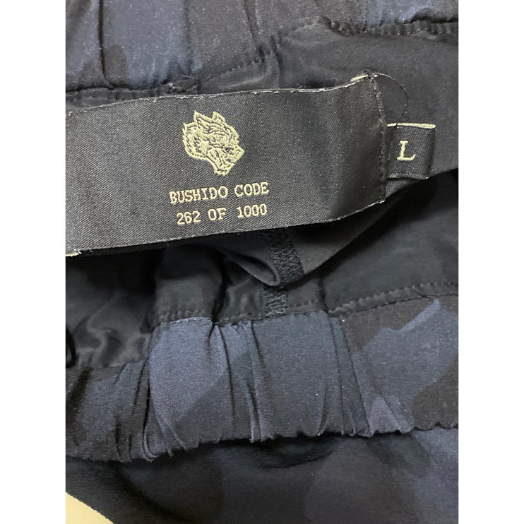 NFGU Wolves Black Blue Camo Camouflage Athletic Sports Compression Shorts Size L