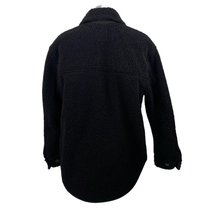 Aritzia Wilfred Free Ganna Black Long Sleeve Button Down Shacket Coat Jacket S
