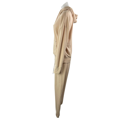Sundays Beige Oversized Pullover Hoodie Hooded Jogger Lounge Pant Sets Size 1