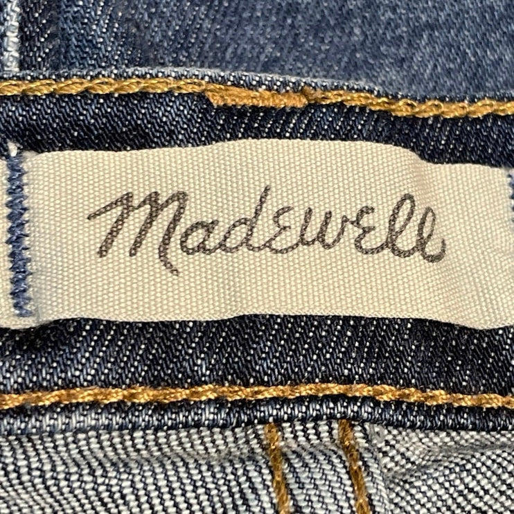 Madewell Women's Blue Dark Wash High Waisted Casual Straight Denim Jeans Size 30