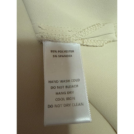 Things Between Women Cream Long Sleeve Notch Collar Button Down Shirt Top Size S