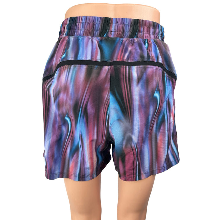 Lululemon Pace Breaker Multicolor Elastic Activewear Sports Running Shorts S/M