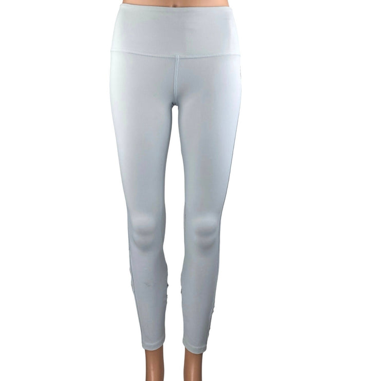 Free People Revelation Women's White Cutouts Mid Rise Yoga Leggings Pants Sz XS