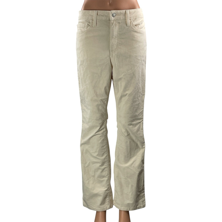 Levi's 725 Women's Cream Corduroy High Rise Bootcut Trousers Pants Size 29