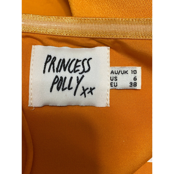 Princess Polly Women's Orange Strapless Bustier Corset Crop Tank Tube Top Sz 61