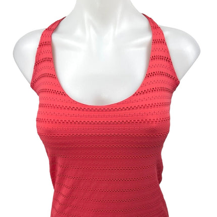 Zara Pink Sleeveless Eyelet Embroidered Cami Camisole Mini Bodycon Tank Dress S
