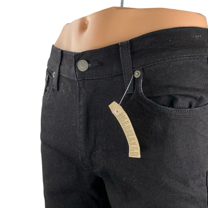 NEW Levi's 511 Men's Black High Waisted Slim Fit Straight Denim Jeans Pants 30