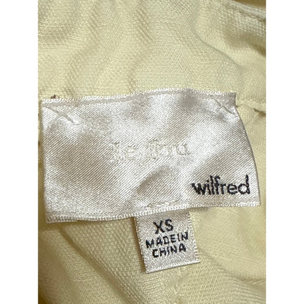 Aritzia Wilfred Beige Linen Short Sleeve Button Midi Polo Shirt Shift Dress XS