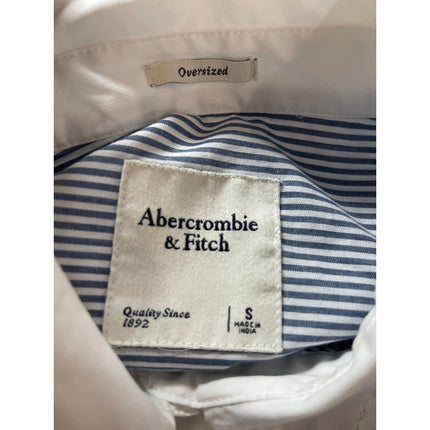 Abercrombie & Fitch Blue Seersucker Striped Long Sleeve Button Down Shirt Top S