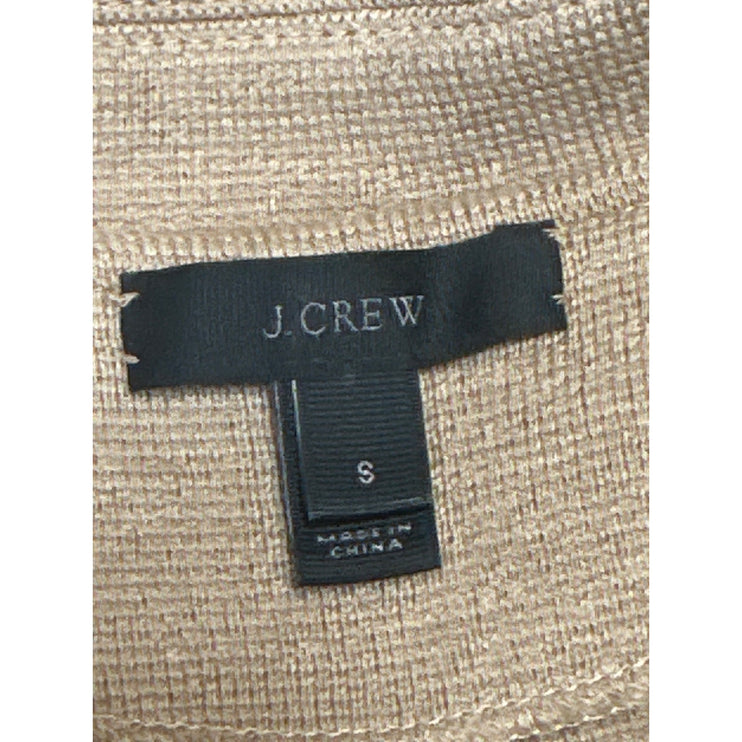 J.Crew Women's Tan 100% Wool Long Sleeve Open Blazer Coat Suit Jacket Size S