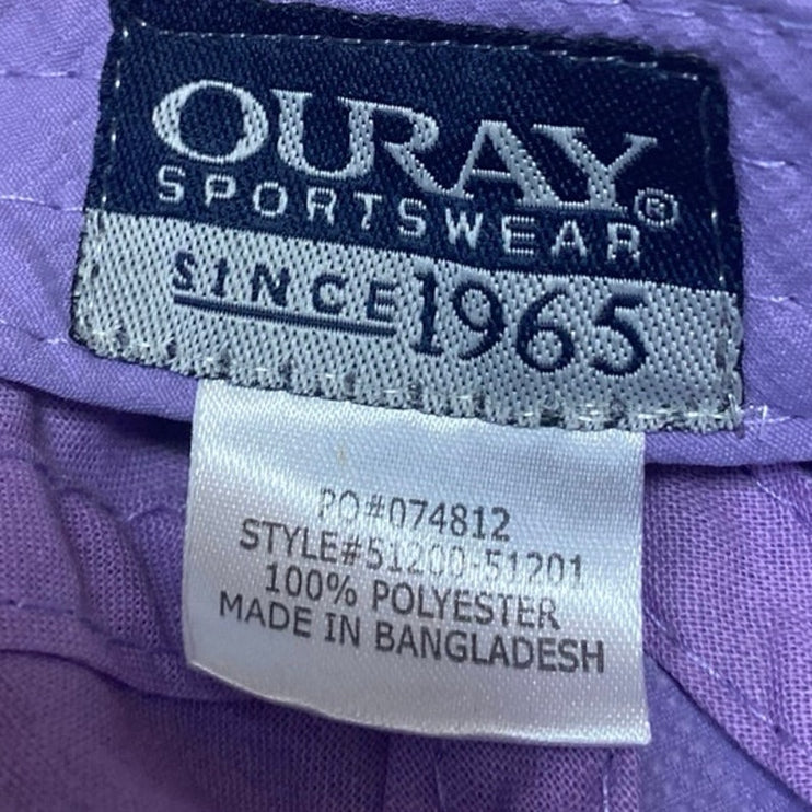 Ouray Women's Purple Embroidered Adjustable Strapback Baseball Cap Hat One Size