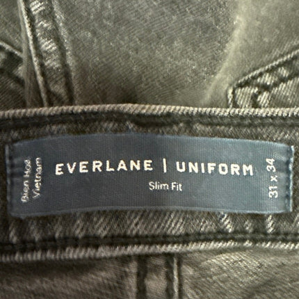 Everlane Uniform Women's Black Slim Straight Leg Casual Denim Jeans Size 34