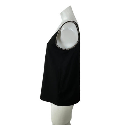 NetWork Women's Black Sleeveless Scoop Neck Cami Camisole Tank Top Size XS