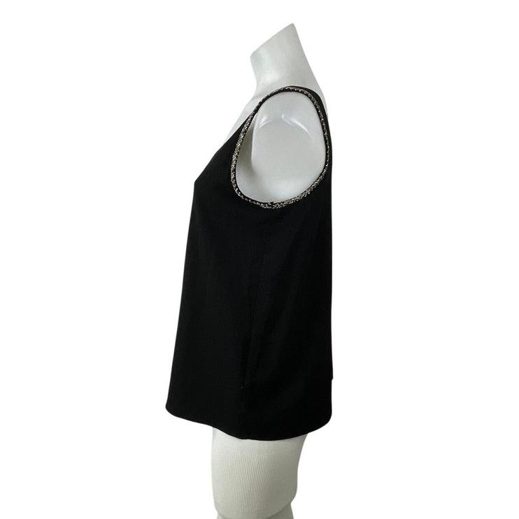 NetWork Women's Black Sleeveless Scoop Neck Cami Camisole Tank Top Size XS