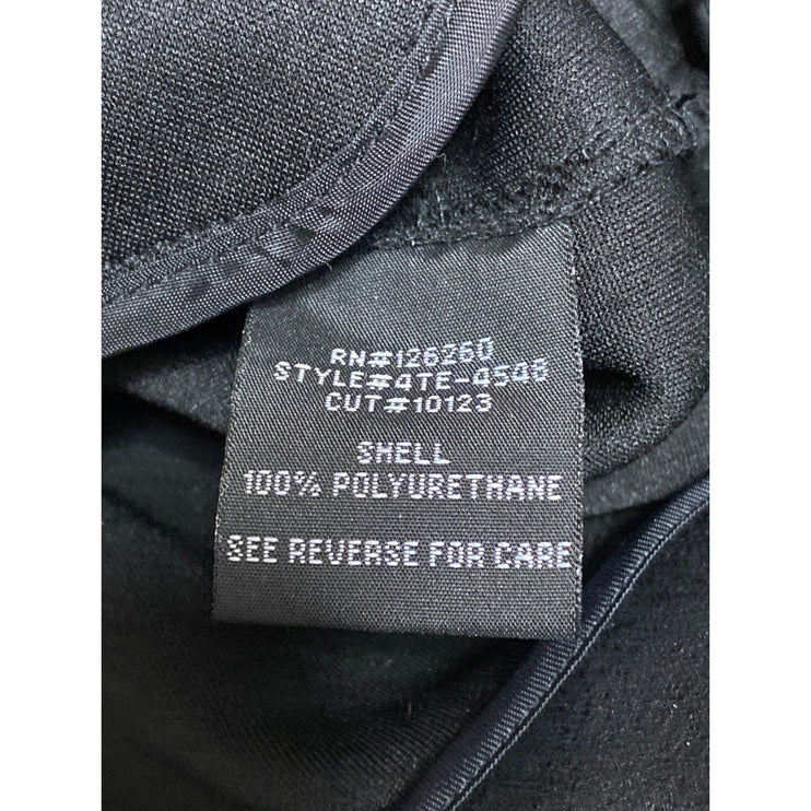 Velvet Heart Black Faux Vegan Leather Asymmetric Zip Moto Biker Crop Jacket Sz M