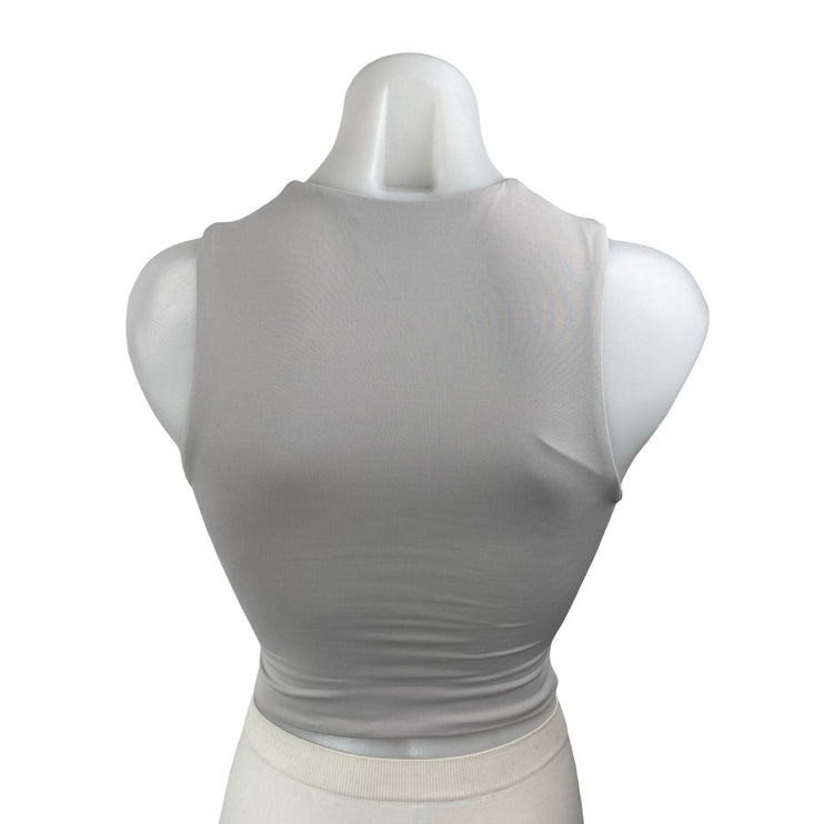 Aritzia Babaton Contour Women's High Neck Sleeveless Crop Muscle Tank Top Sz 2XS
