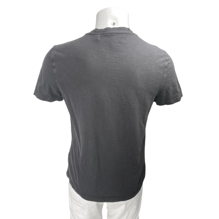 Calvin Klein Jeans Men's Black Short Sleeve Notch Logo T Shirt Tee Top Size S