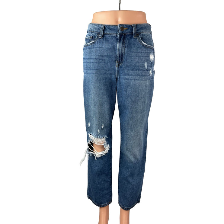 Sincerely Jules Women's Distressed High Rise Straight Denim Jeans Pants Sz 5/27