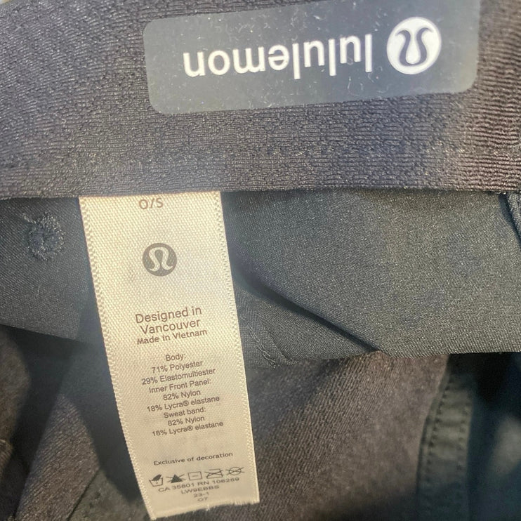 Lululemon Baller Womens Black Logo Embroidered Adjustable Strap Back Cap Hat OS