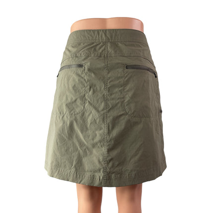 L.L.Bean Womens High Rise Mini Utility Athletic Activewear Hiking Skort Skirt 12