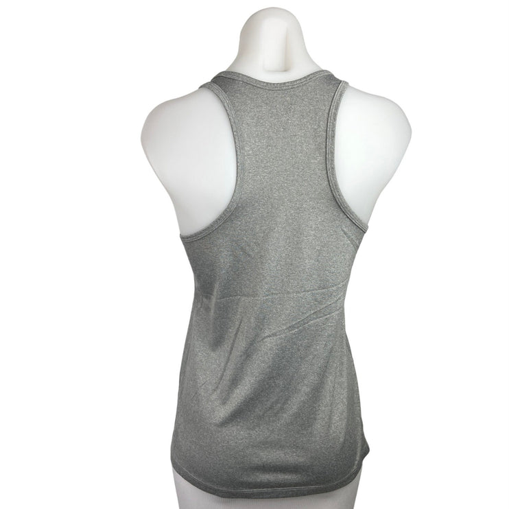 Nike Dri Fit Gray Scoop Neck Sleeveless Racerback Workout Tank Top Size M