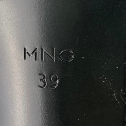 MNG Mango Black Asymmetrical Pointed Toe Stiletto High Heels Pumps Shoes Sz 8.5