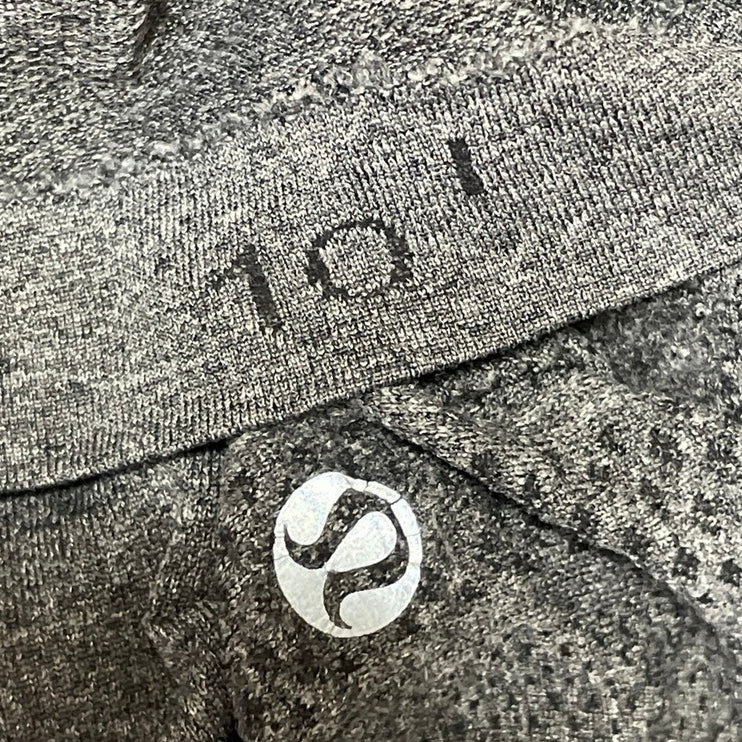 Lululemon Swiftly Tech Gray Long Sleeves Thumbholes Athletic Tee T-shirt Top 10