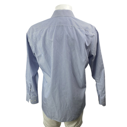 Bonobos Men's Blue Striped Slim Fit Long Sleeve Button Down Dress Shirt Top 16.5