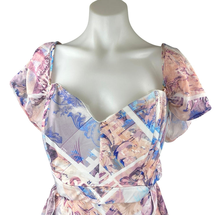 NEW ASOS Luxe Multicolor Short Sleeve