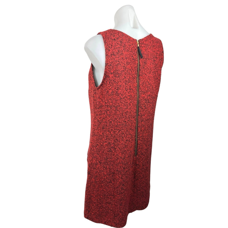 Ann Taylor LOFT Women's Red Scoop Neck Sleeveless Mini Tank Sheath Dress Size 8