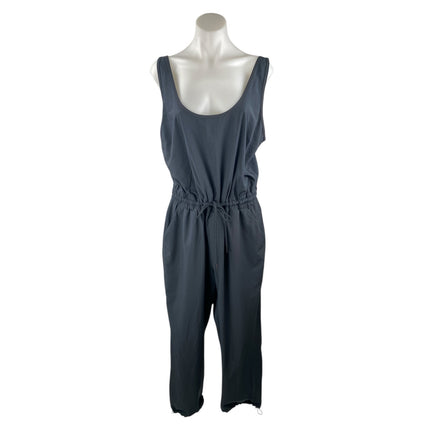 Abercrombie & Fitch Women's Black Sleeveless Tie Waist Cami Jumpsuit Size L