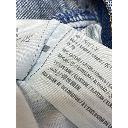 Abercrombie & Fitch Ankle Straight Blue Ultra High Rise Straight Denim Jeans 31