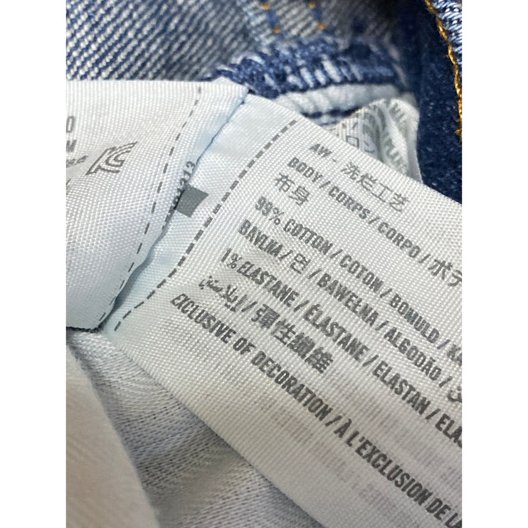 Abercrombie & Fitch Ankle Straight Blue Ultra High Rise Straight Denim Jeans 31